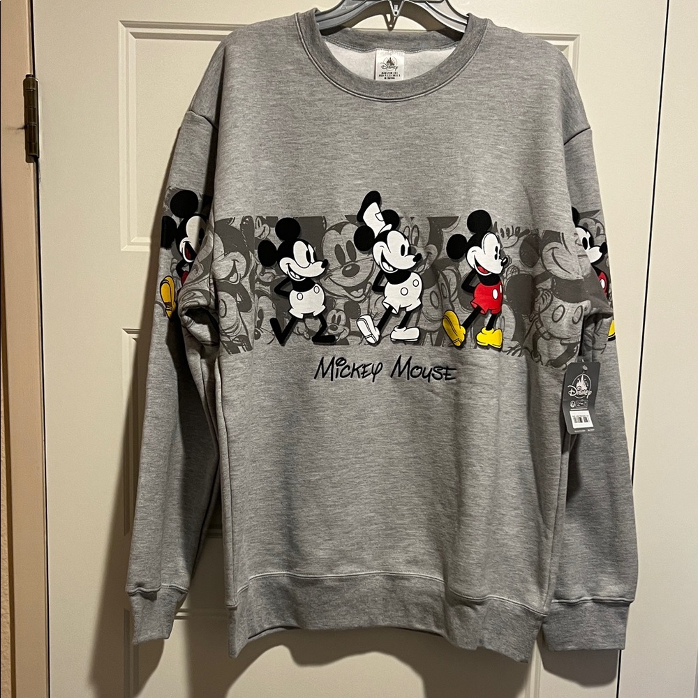Disney Parks Mickey Mouse Sweatshirt Through the Years